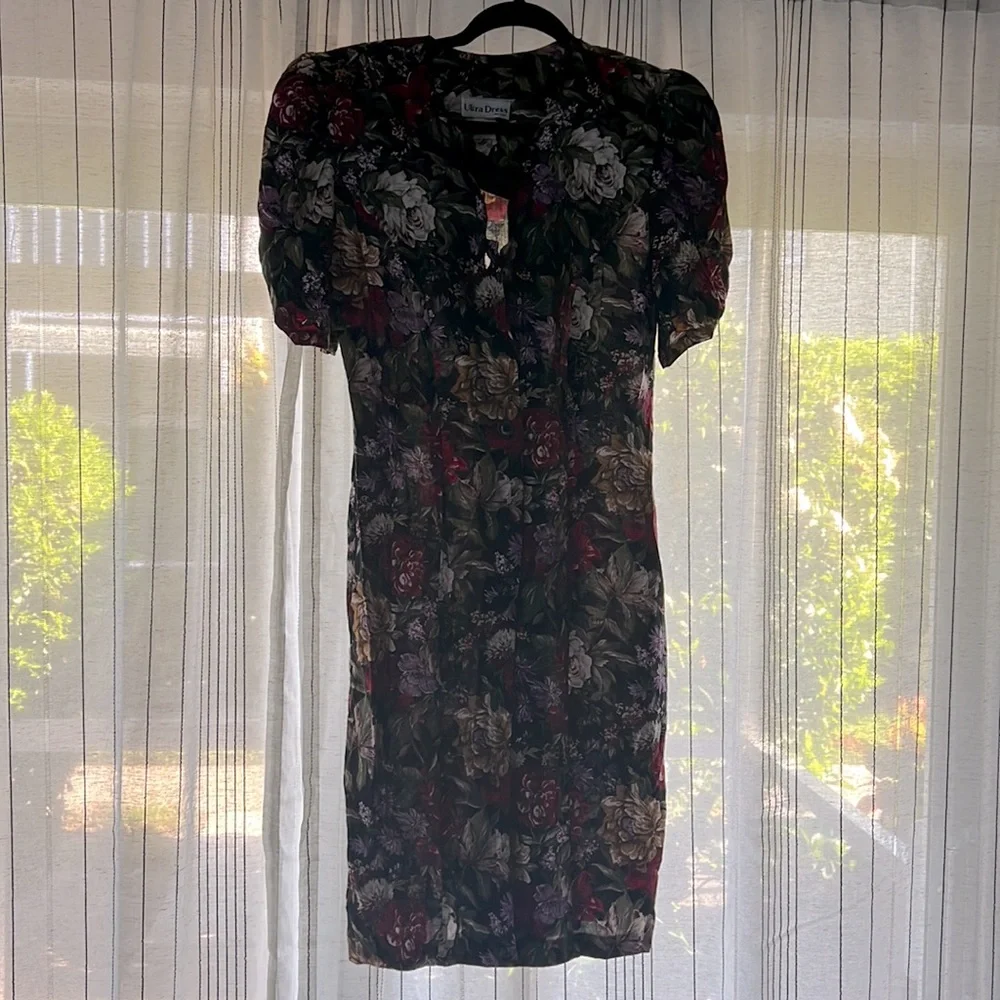 Vintage beautiful print dress - Picture 1 of 5